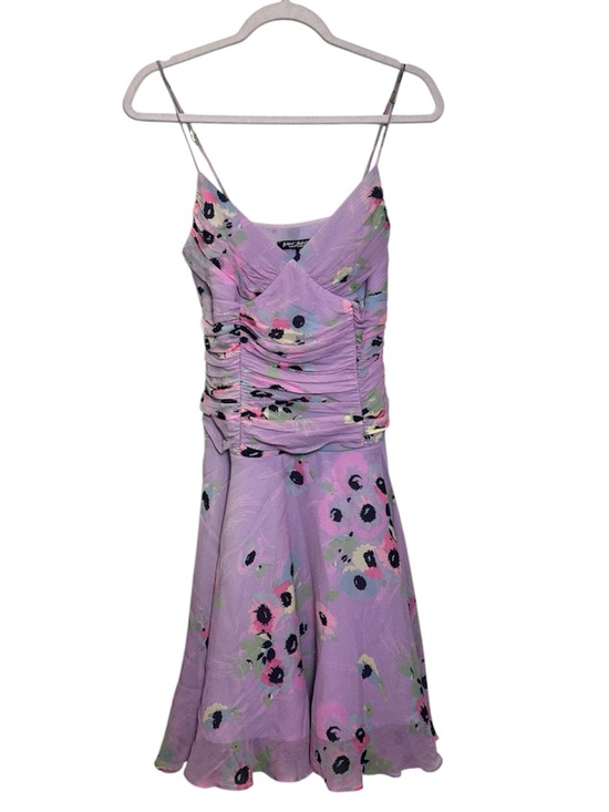 Betsey Johnson Dresses & Skirts - Betsey Johnson New York Black Label 90s 
Silk Lilac Floral Dress